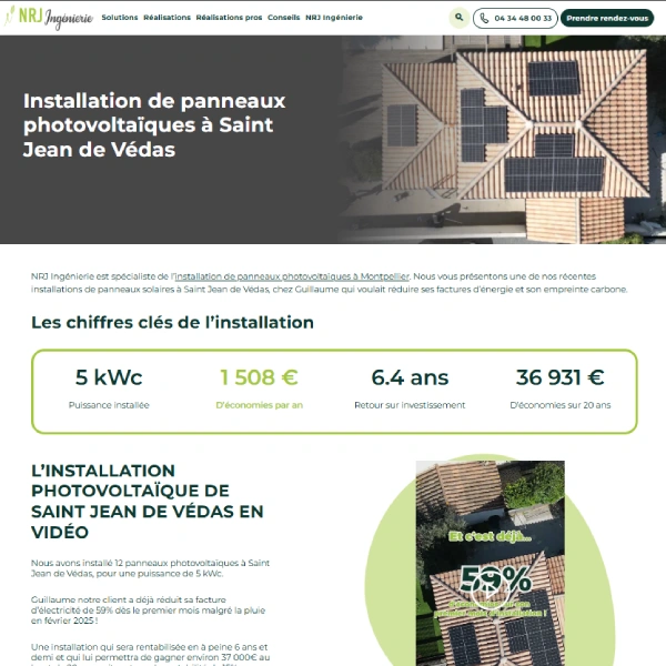 page réalisations page réalisations